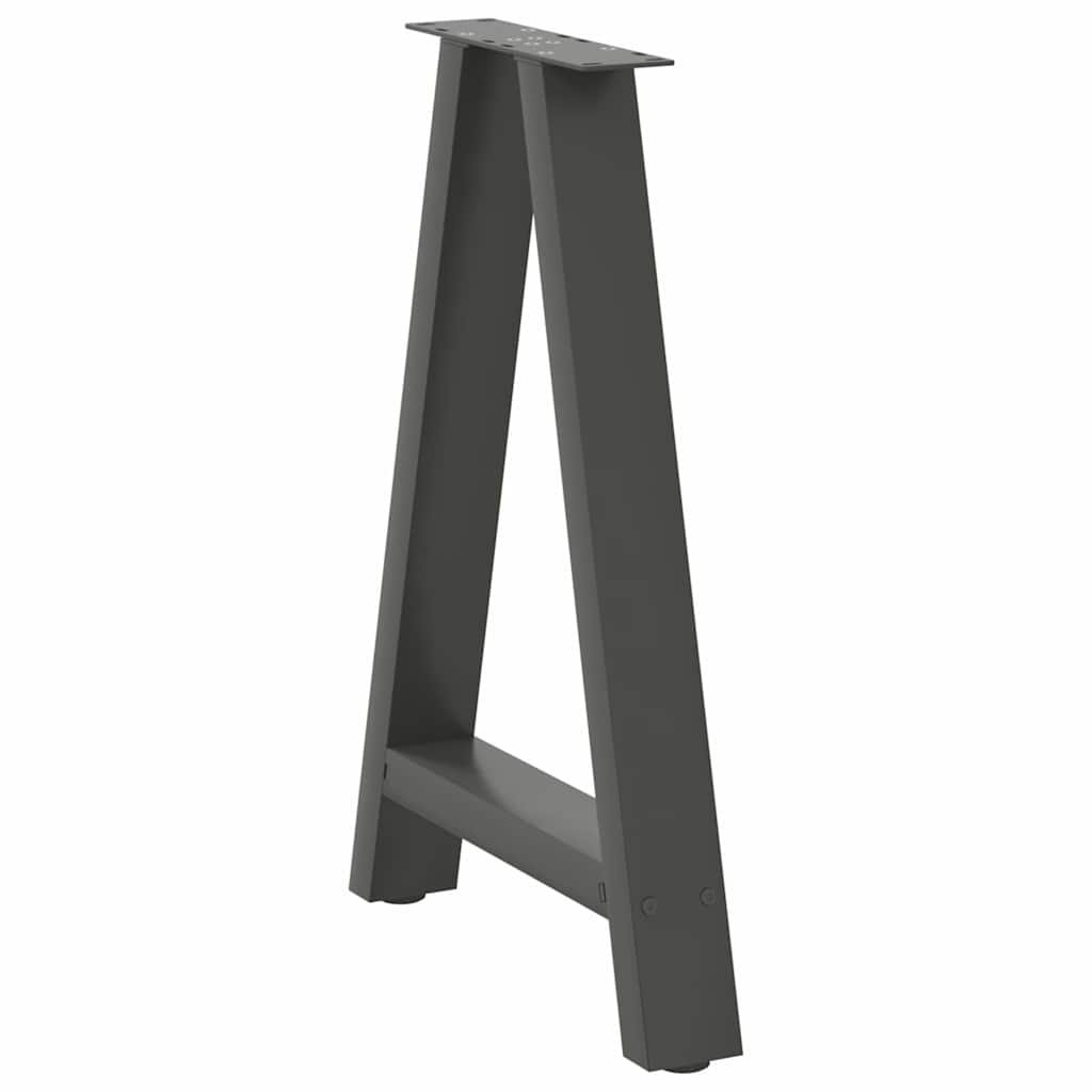 Eettafelpoten 2 st A-vormig 50x(72-73) cm staal antraciet is nu te koop bij PeponiXL, paradijselijk wonen!