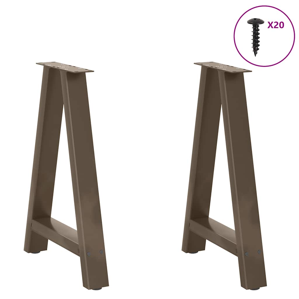 Eettafelpoten 2 st A-vormig 60x(72-73) cm staal is nu te koop bij PeponiXL, paradijselijk wonen!