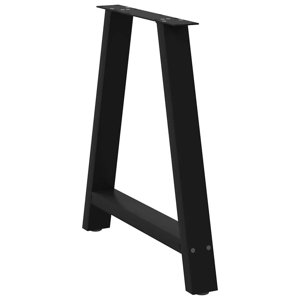 Eettafelpoten 2 st A-vormig 70x(72-73) cm staal zwart is nu te koop bij PeponiXL, paradijselijk wonen!