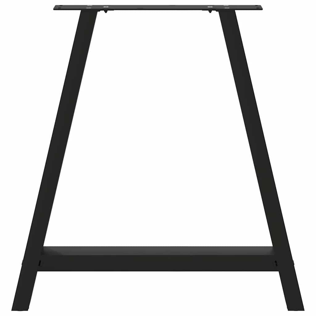 Eettafelpoten 2 st A-vormig 70x(72-73) cm staal zwart is nu te koop bij PeponiXL, paradijselijk wonen!