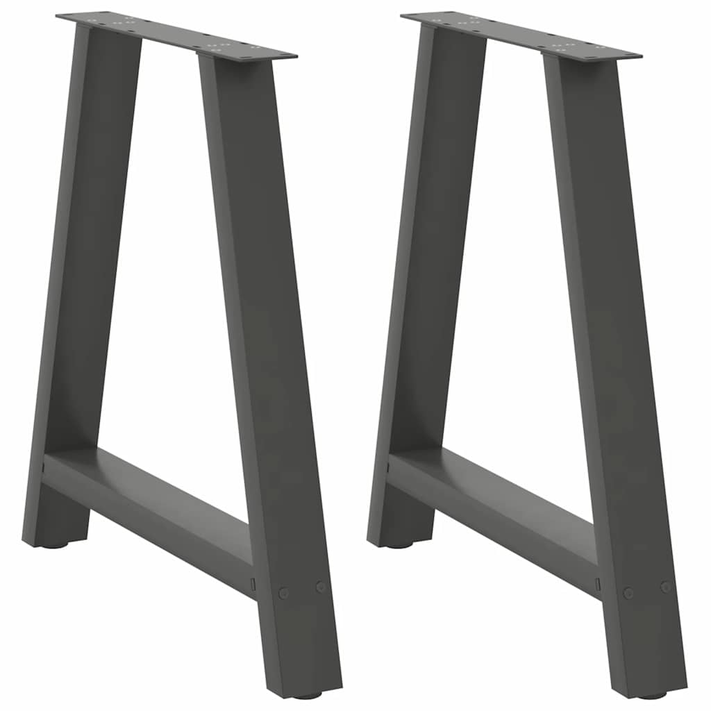 Eettafelpoten 2 st A-vormig 70x(72-73) cm staal antraciet is nu te koop bij PeponiXL, paradijselijk wonen!