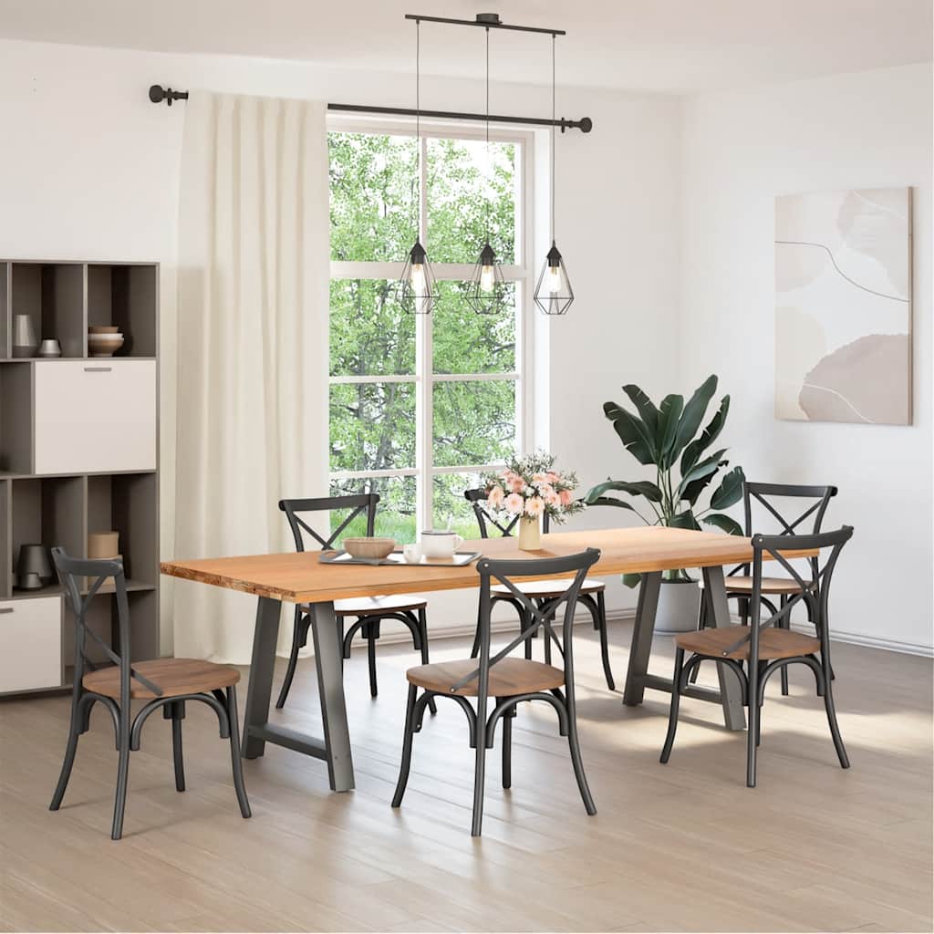 Eettafelpoten 2 st A-vormig 70x(72-73) cm staal antraciet is nu te koop bij PeponiXL, paradijselijk wonen!