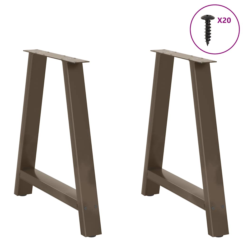 Eettafelpoten 2 st A-vormig 70x(72-73) cm staal is nu te koop bij PeponiXL, paradijselijk wonen!
