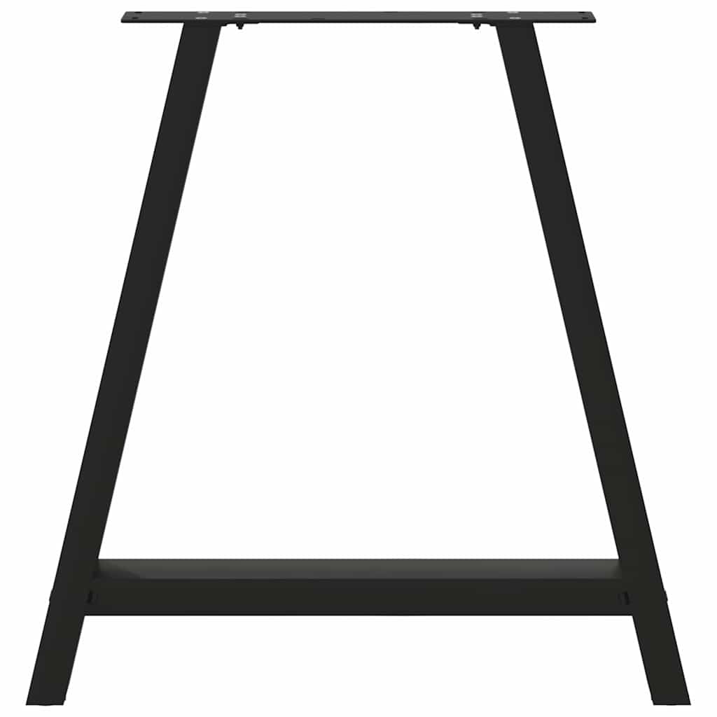 Eettafelpoten 2 st A-vormig 80x(72-73) cm staal zwart is nu te koop bij PeponiXL, paradijselijk wonen!