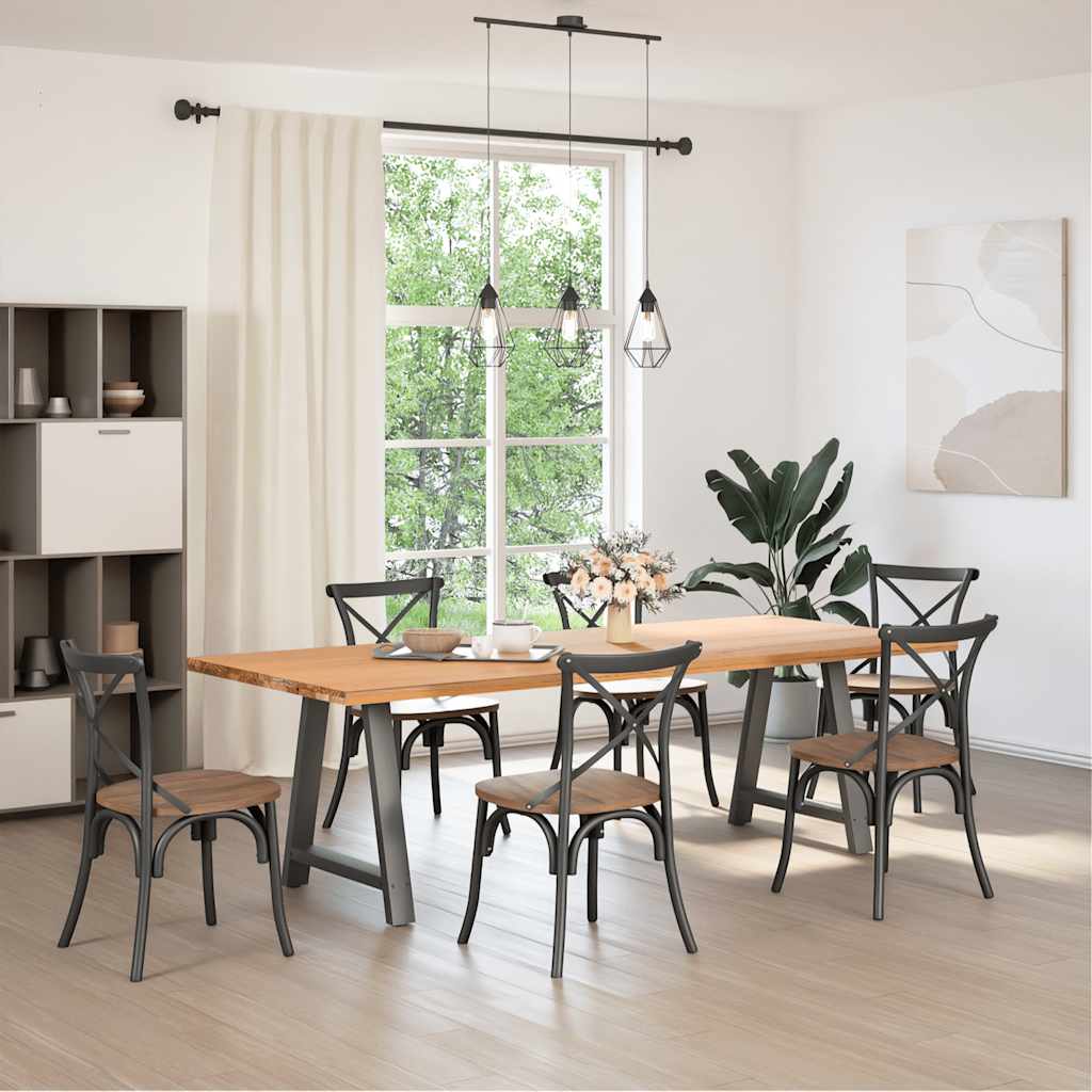 Eettafelpoten 2 st A-vormig 80x(72-73) cm staal antraciet is nu te koop bij PeponiXL, paradijselijk wonen!