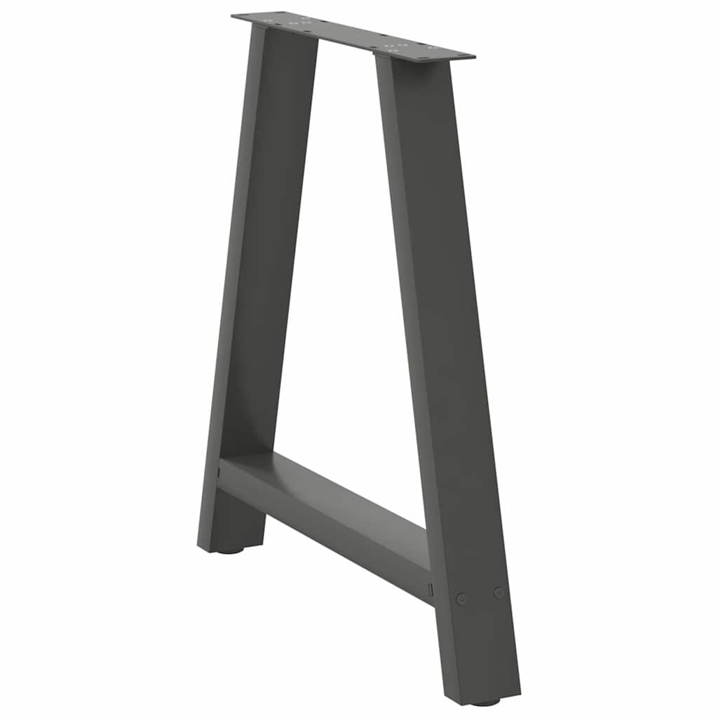 Eettafelpoten 2 st A-vormig 80x(72-73) cm staal antraciet is nu te koop bij PeponiXL, paradijselijk wonen!