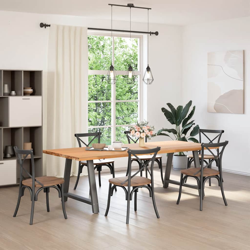 Eettafelpoten 2 st A-vormig 90x(72-73) cm staal antraciet is nu te koop bij PeponiXL, paradijselijk wonen!