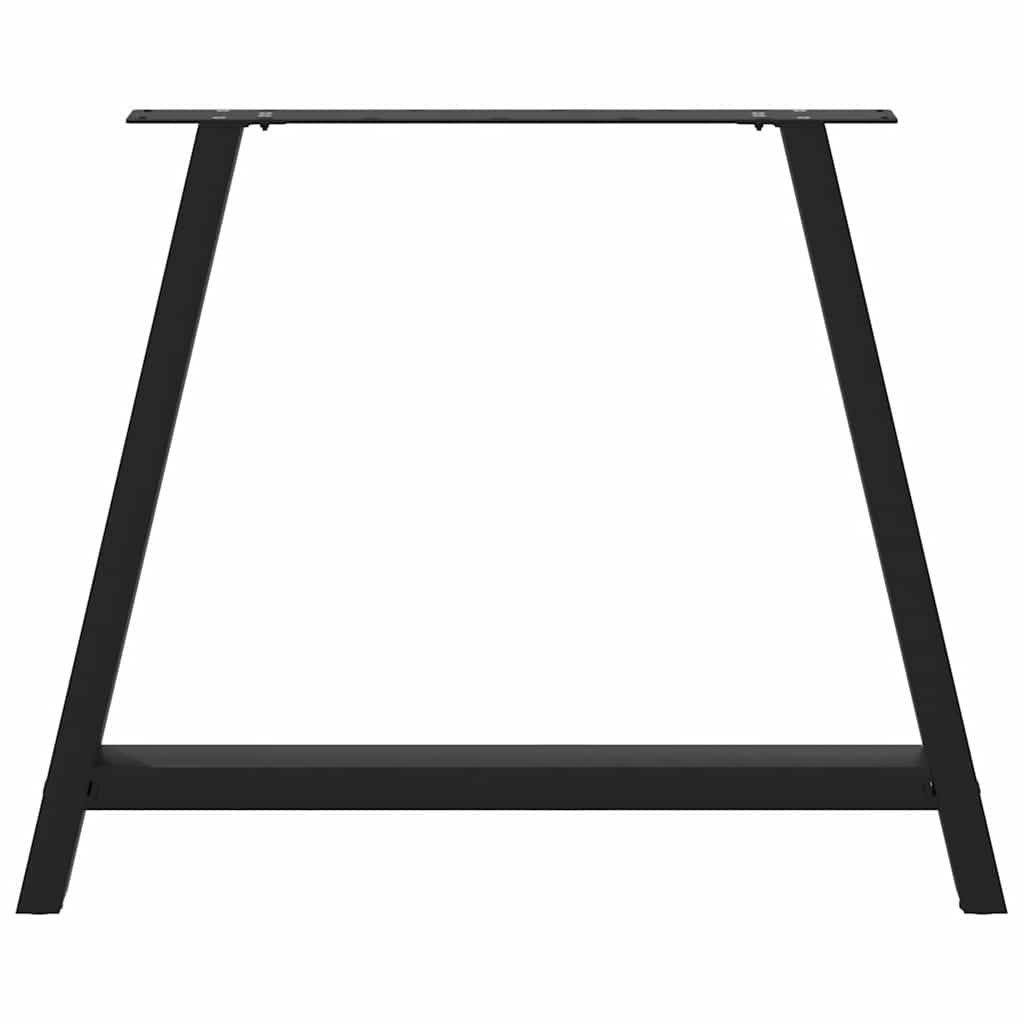 Eettafelpoten 2 st A-vormig 100x(72-73) cm staal zwart is nu te koop bij PeponiXL, paradijselijk wonen!