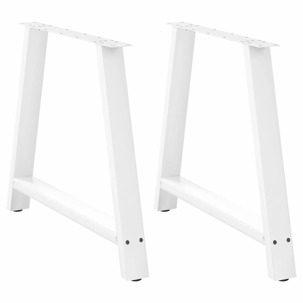 Eettafelpoten 2 st A-vormig 100x(72-73) cm staal wit is nu te koop bij PeponiXL, paradijselijk wonen!