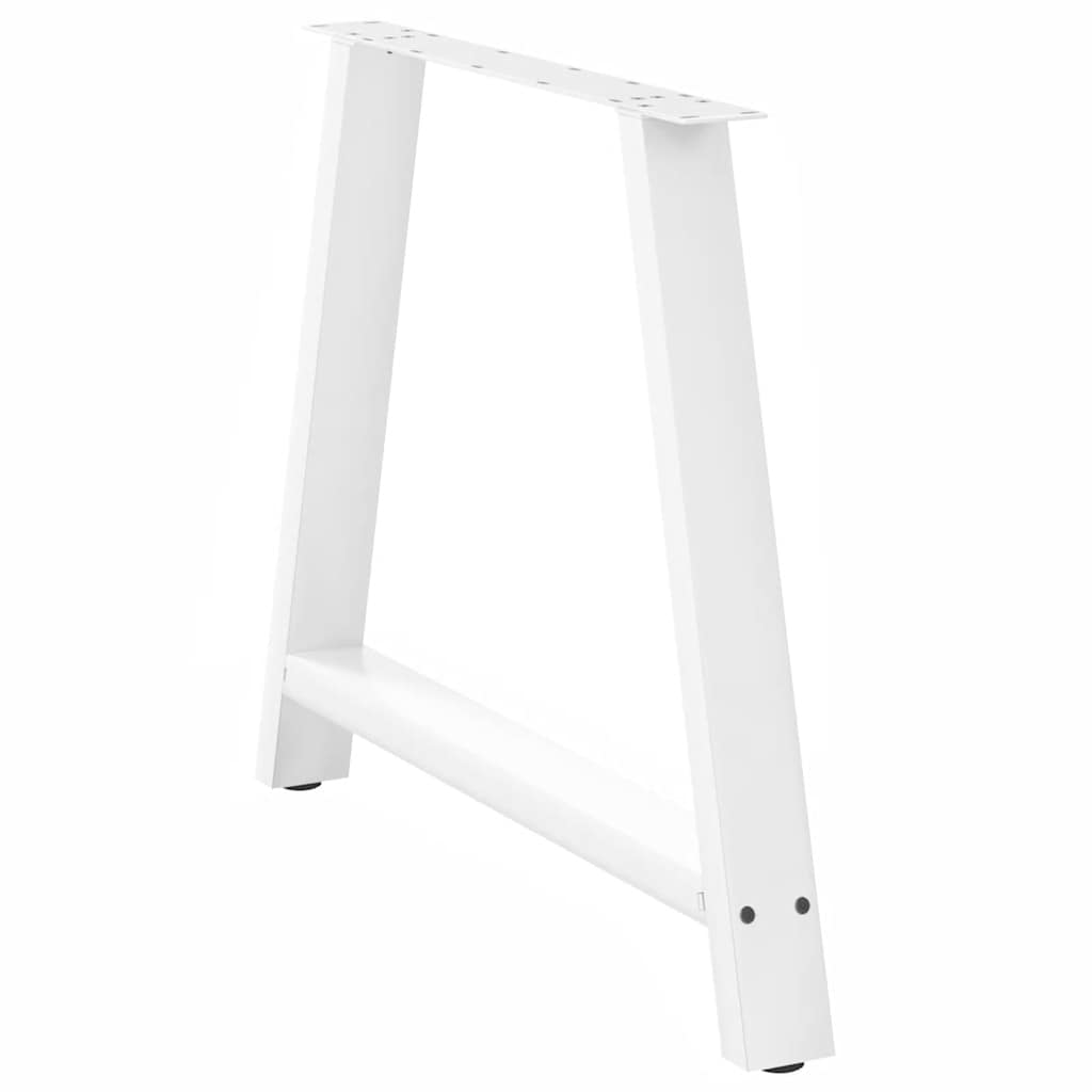 Eettafelpoten 2 st A-vormig 100x(72-73) cm staal wit is nu te koop bij PeponiXL, paradijselijk wonen!