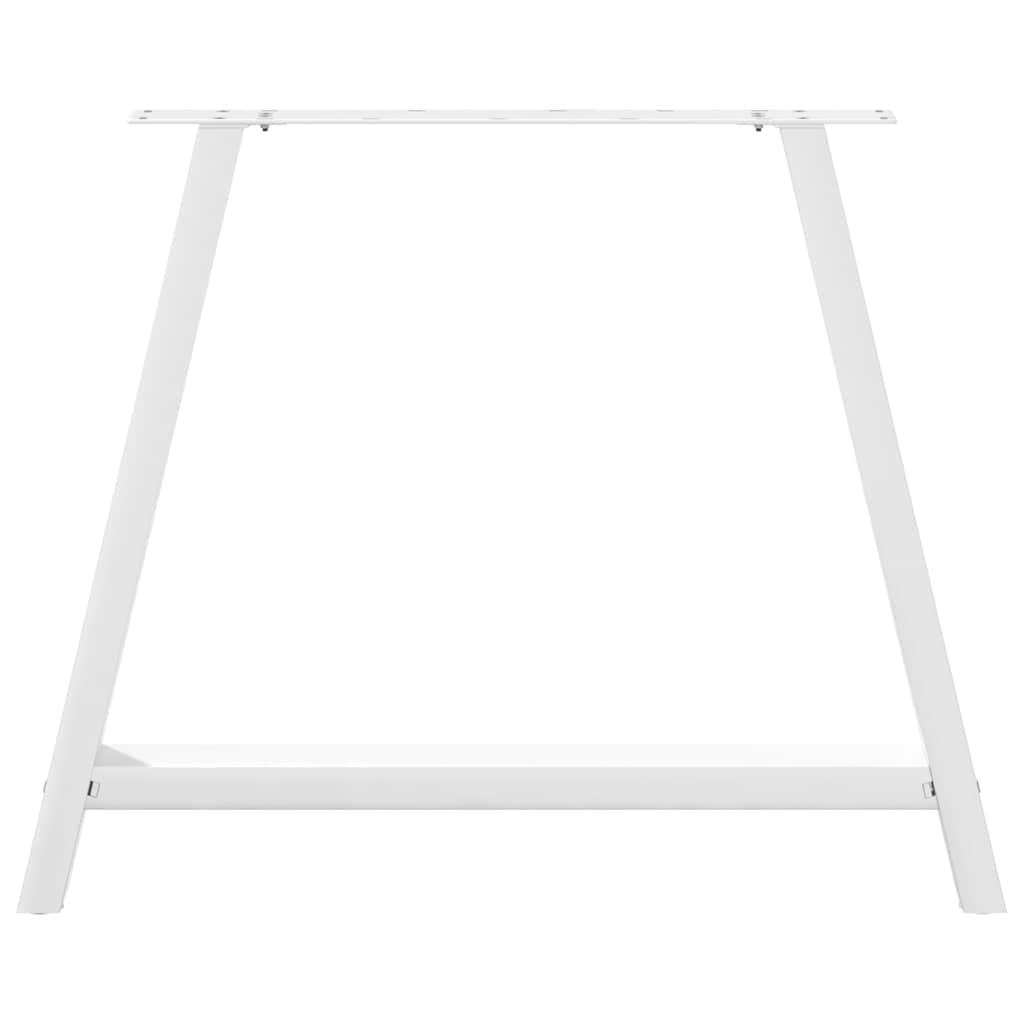 Eettafelpoten 2 st A-vormig 100x(72-73) cm staal wit is nu te koop bij PeponiXL, paradijselijk wonen!