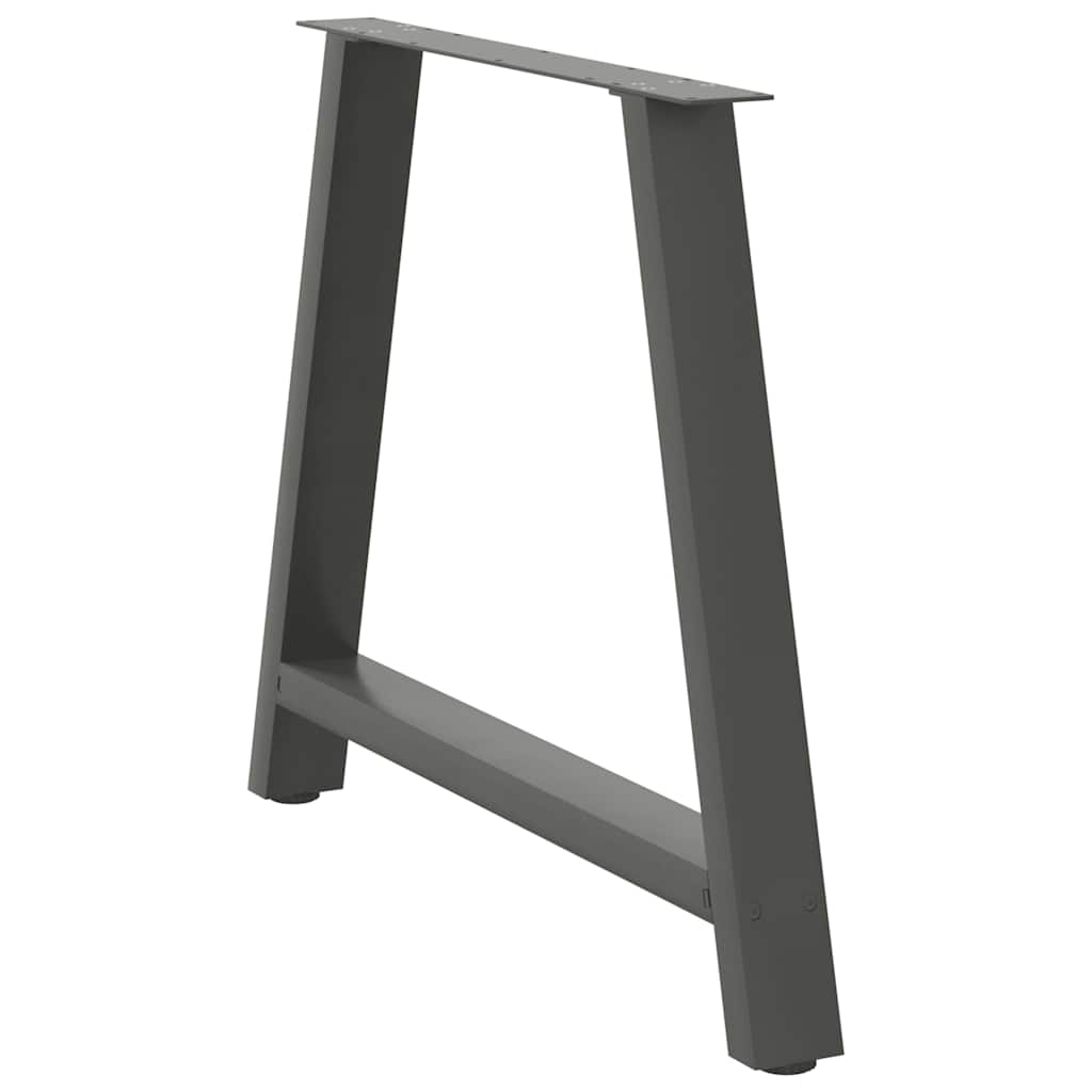 Eettafelpoten 2 st A-vormig 100x(72-73) cm staal antraciet is nu te koop bij PeponiXL, paradijselijk wonen!