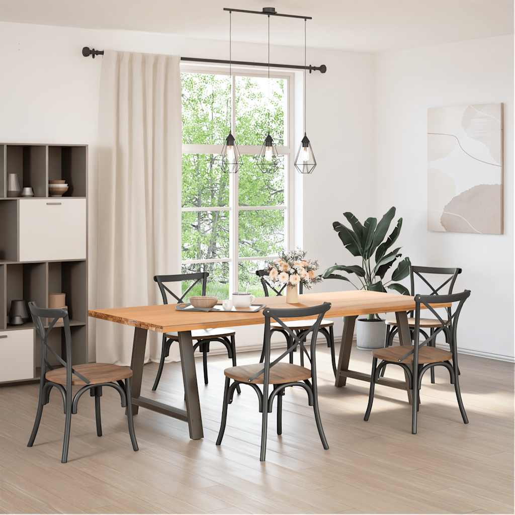 Eettafelpoten 2 st A-vormig 100x(72-73) cm staal is nu te koop bij PeponiXL, paradijselijk wonen!