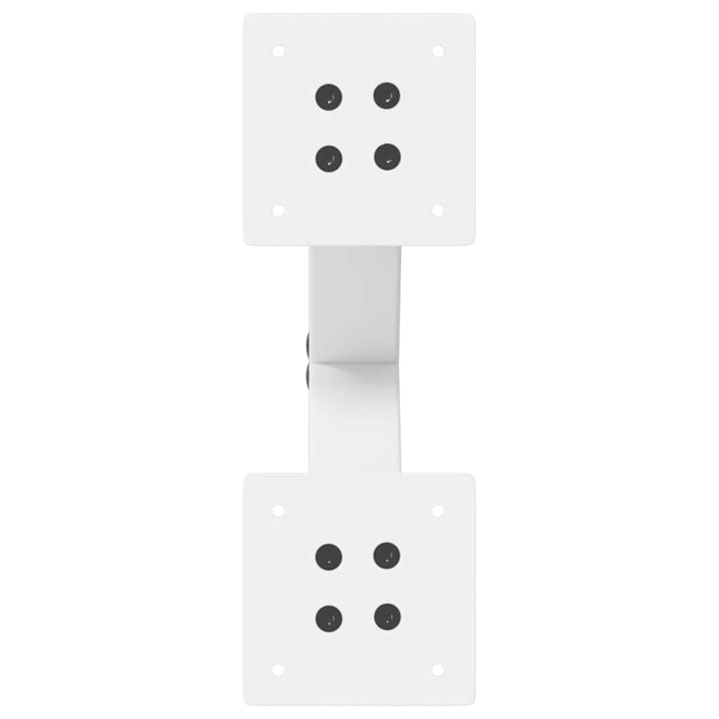 Salontafelpoten 2 st X-vormig 30x(30-31) cm staal wit is nu te koop bij PeponiXL, paradijselijk wonen!