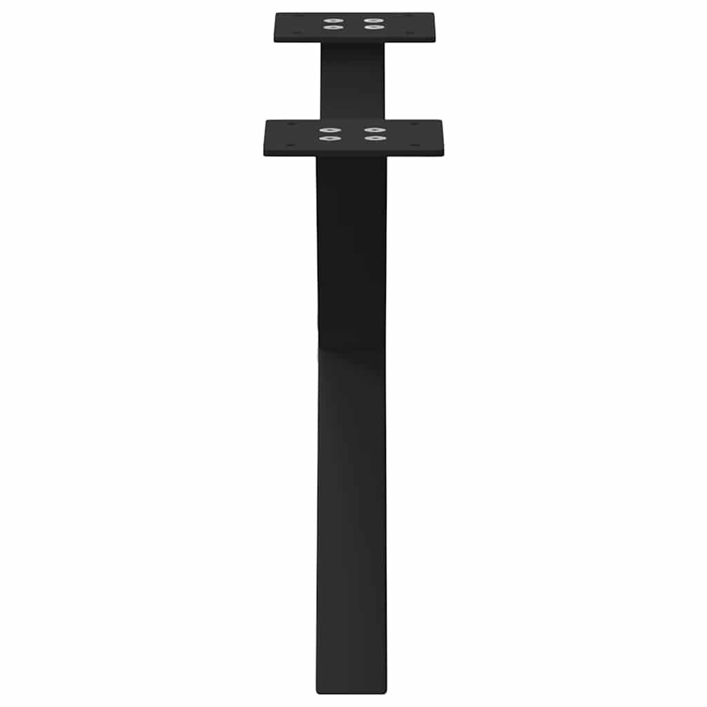 Salontafelpoten 2 st X-vormig 50x(30-31) cm staal zwart is nu te koop bij PeponiXL, paradijselijk wonen!