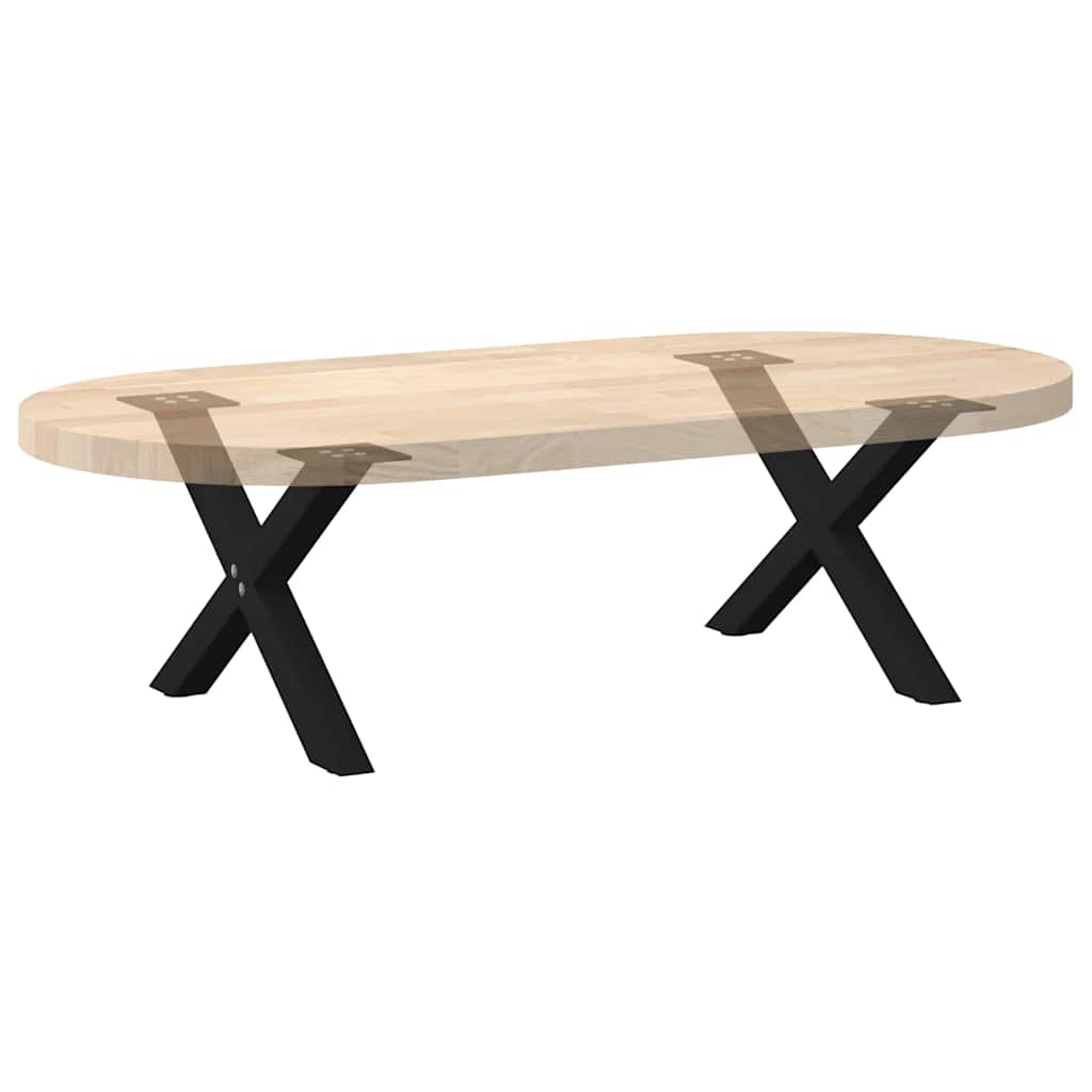 Salontafelpoten 2 st X-vormig 60x(30-31) cm staal zwart is nu te koop bij PeponiXL, paradijselijk wonen!