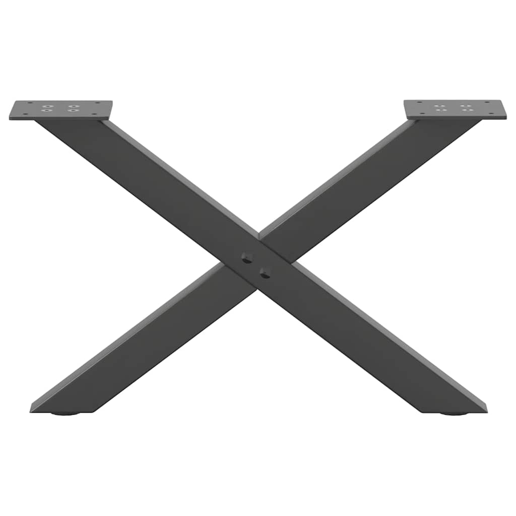 Salontafelpoten 2 st X-vormig 60x(30-31) cm staal antraciet is nu te koop bij PeponiXL, paradijselijk wonen!