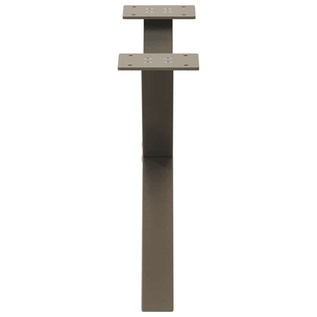 Salontafelpoten 2 st X-vormig 60x(30-31) cm staal naturel is nu te koop bij PeponiXL, paradijselijk wonen!