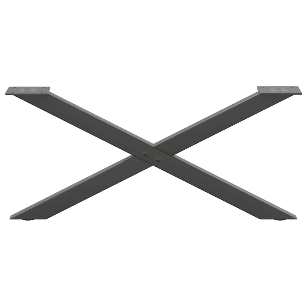 Salontafelpoten 2 st X-vormig 70x(30-31) cm staal antraciet is nu te koop bij PeponiXL, paradijselijk wonen!