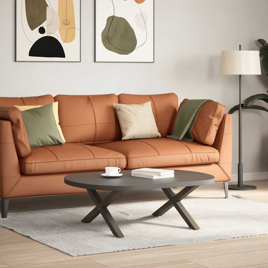 Salontafelpoten 2 st X-vormig 70x(30-31) cm staal naturel is nu te koop bij PeponiXL, paradijselijk wonen!