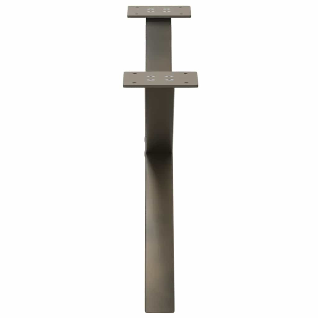 Salontafelpoten 2 st X-vormig 70x(30-31) cm staal naturel is nu te koop bij PeponiXL, paradijselijk wonen!