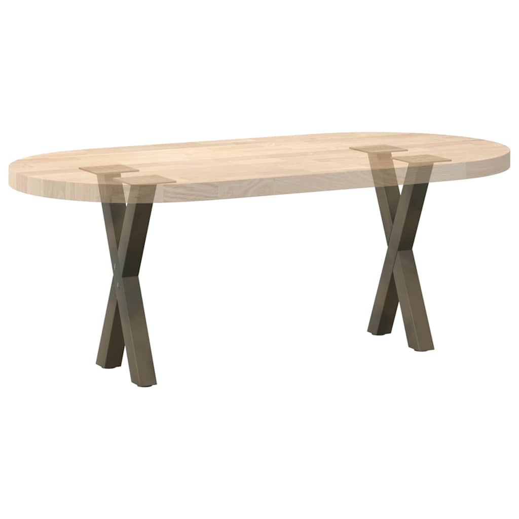 Salontafelpoten 2 st X-vormig 28x(42-43) cm staal naturel is nu te koop bij PeponiXL, paradijselijk wonen!