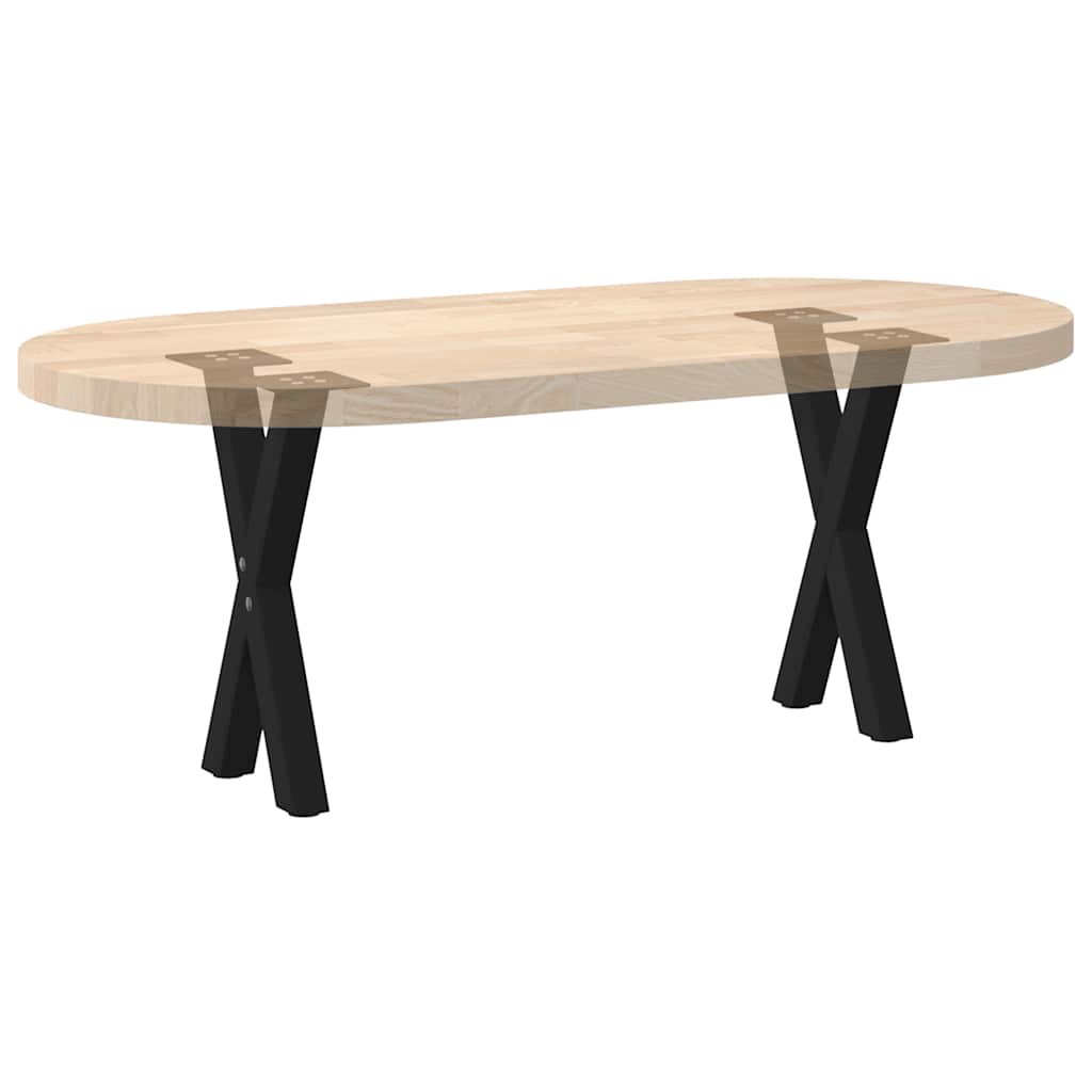 Salontafelpoten 2 st X-vormig 38x(42-43) cm staal zwart is nu te koop bij PeponiXL, paradijselijk wonen!