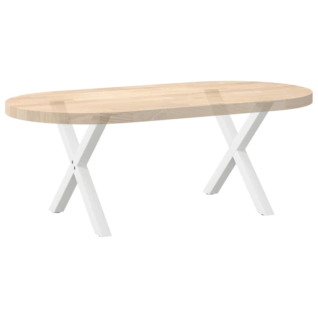 Salontafelpoten 2 st X-vormig 50x(42-43) cm staal wit is nu te koop bij PeponiXL, paradijselijk wonen!