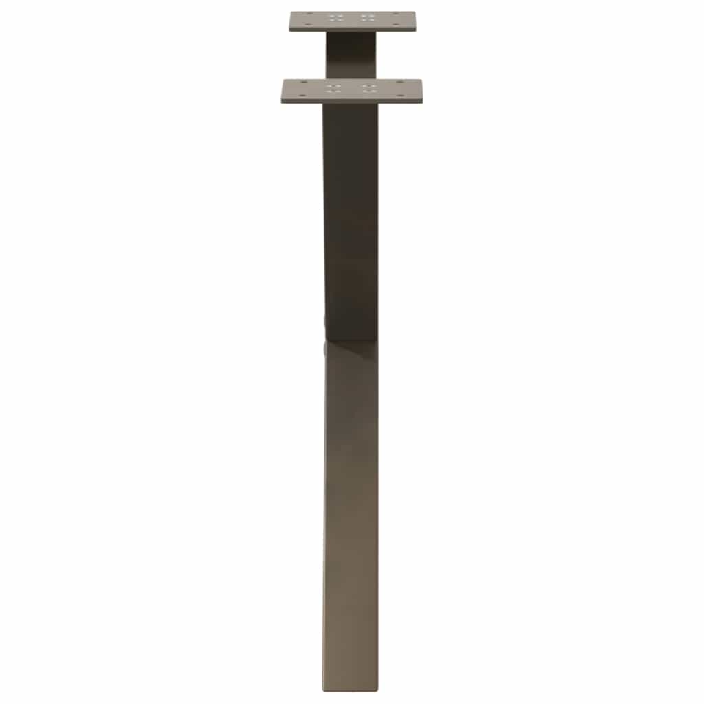 Salontafelpoten 2 st X-vormig 50x(42-43) cm staal naturel is nu te koop bij PeponiXL, paradijselijk wonen!