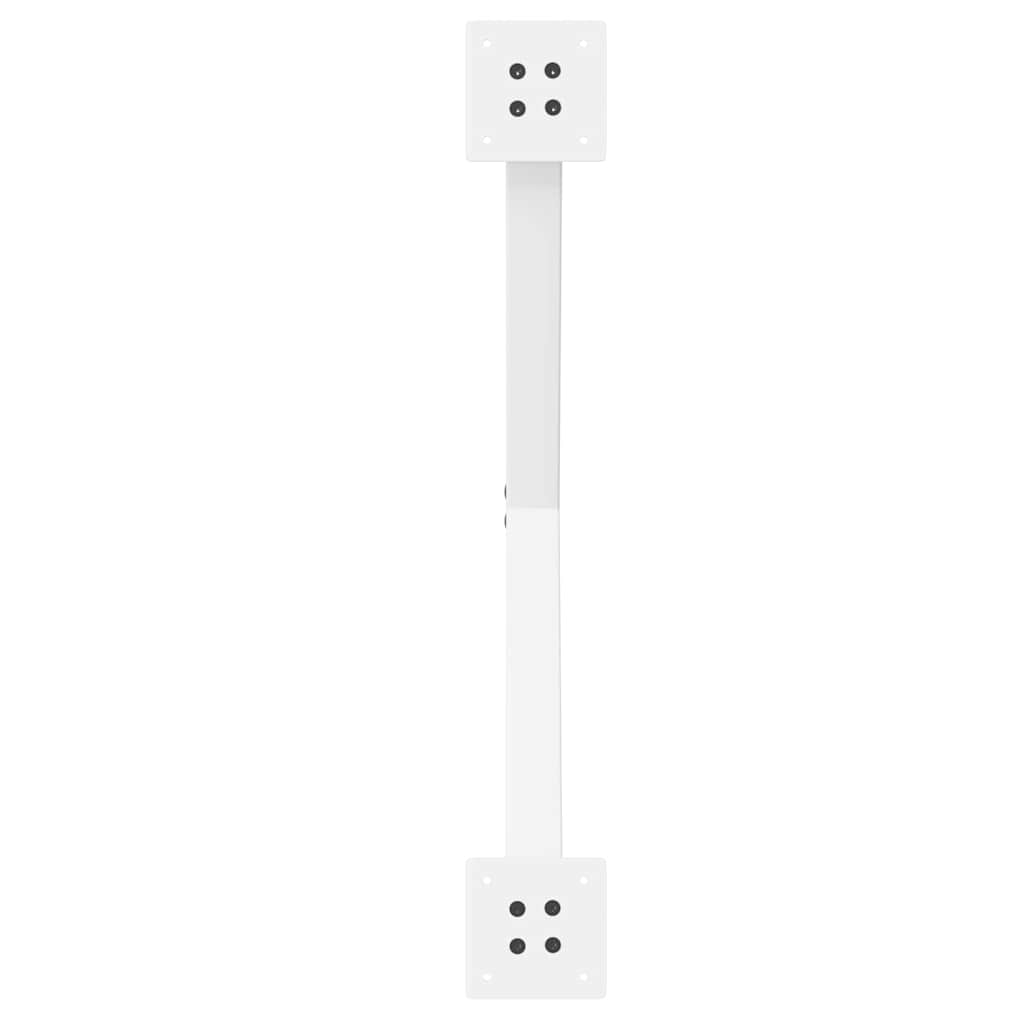 Salontafelpoten 2 st X-vormig 70x(42-43) cm staal wit is nu te koop bij PeponiXL, paradijselijk wonen!