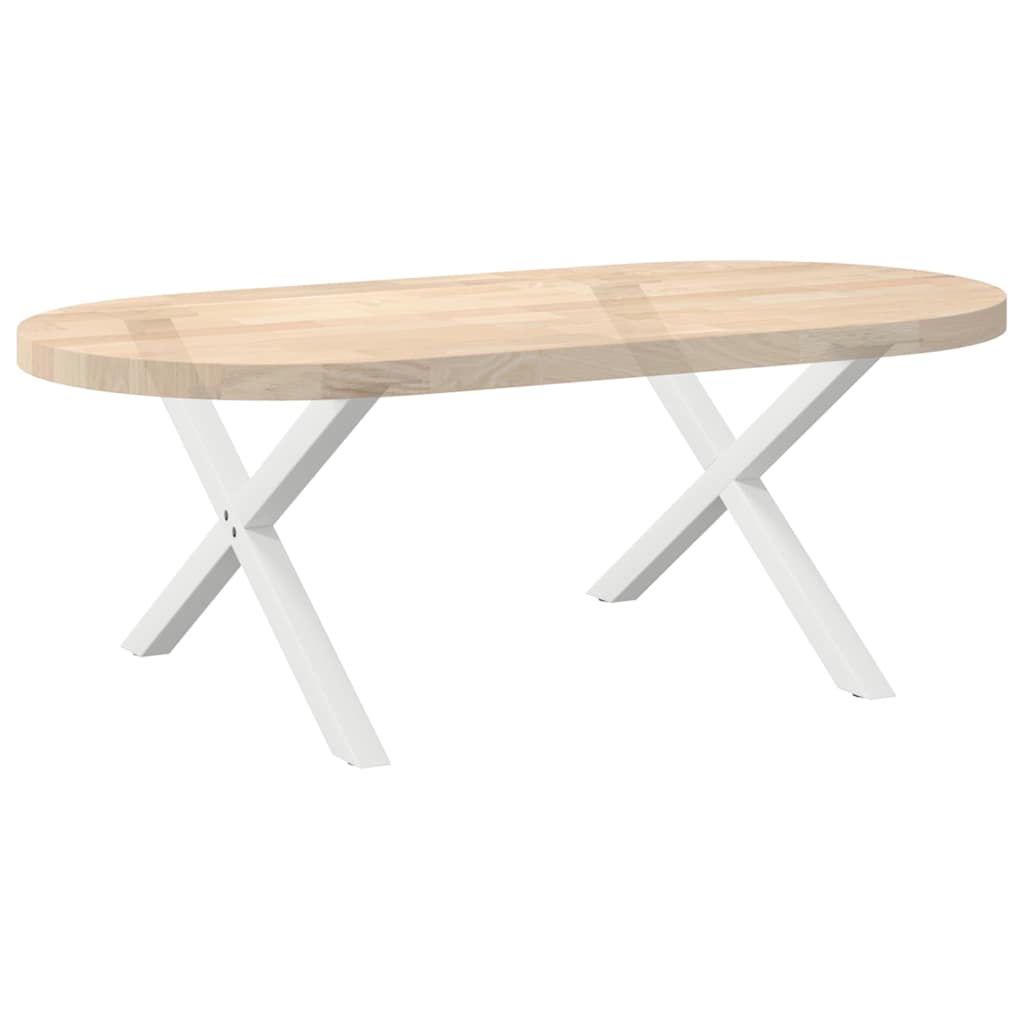 Salontafelpoten 2 st X-vormig 70x(42-43) cm staal wit is nu te koop bij PeponiXL, paradijselijk wonen!