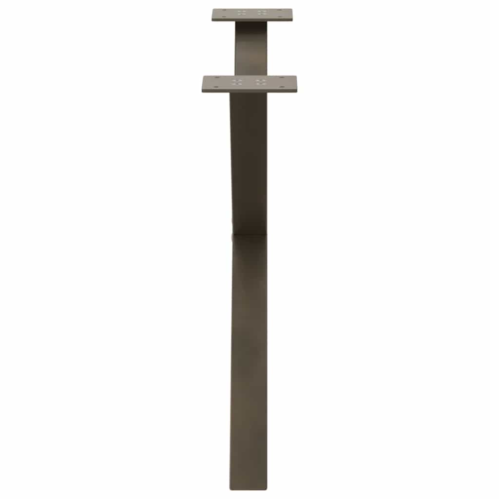Salontafelpoten 2 st X-vormig 70x(42-43) cm staal naturel is nu te koop bij PeponiXL, paradijselijk wonen!
