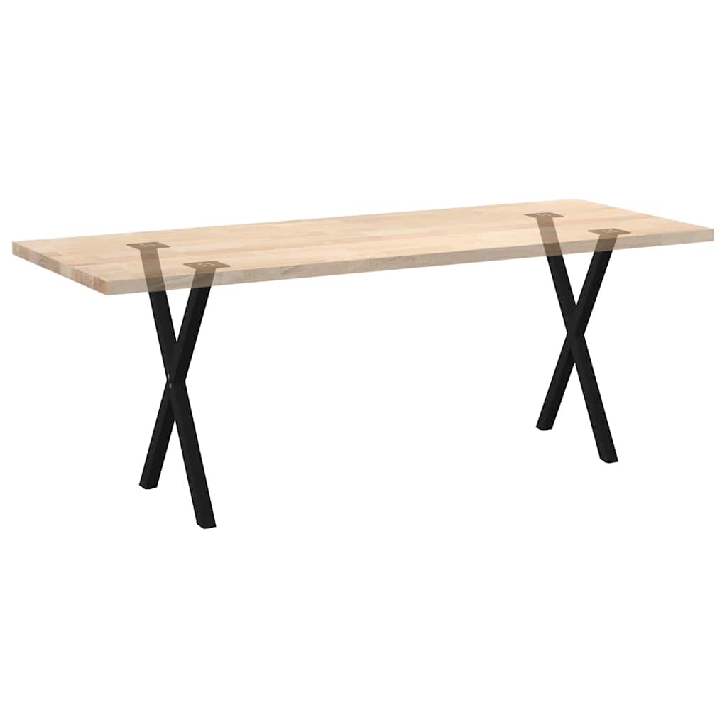 Eettafelpoten 2 st X-vormig 57x(72-73) cm staal zwart is nu te koop bij PeponiXL, paradijselijk wonen!