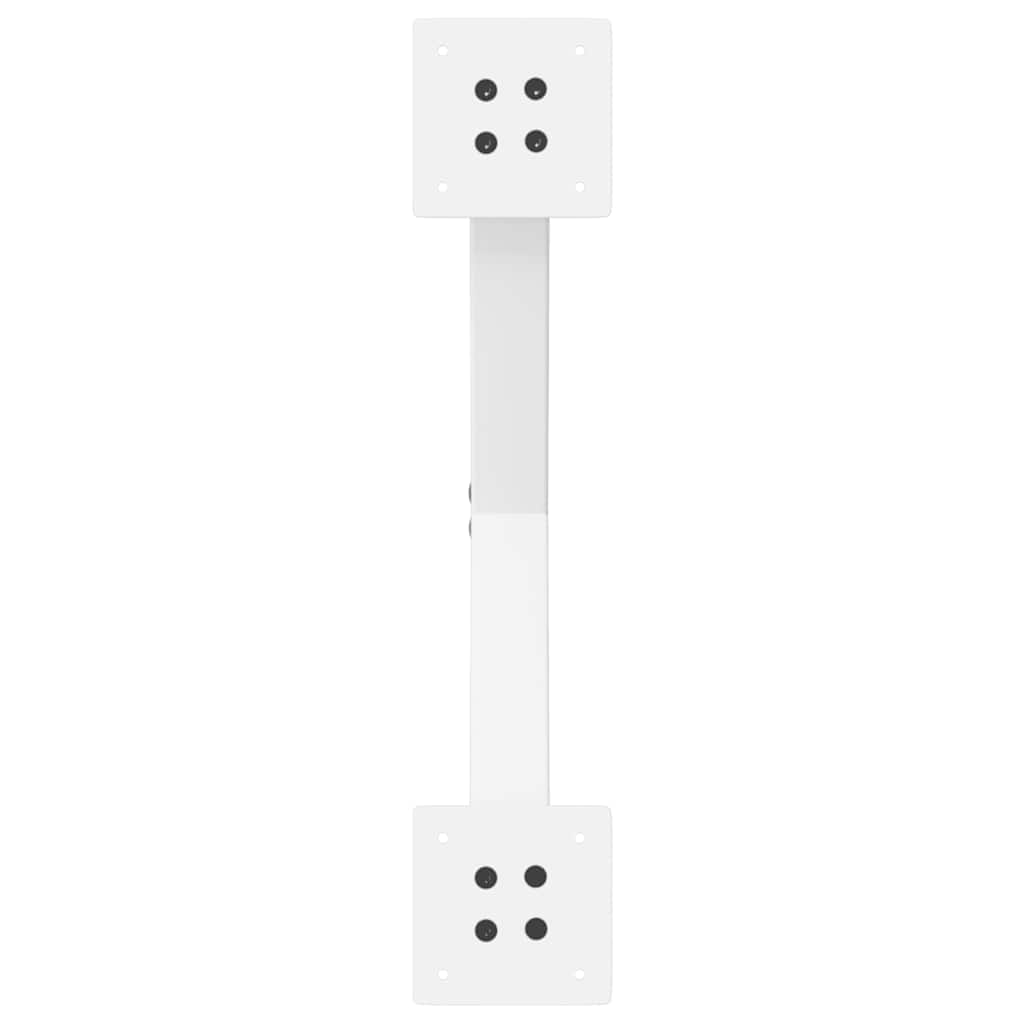 Eettafelpoten 2 st X-vormig 57x(72-73) cm staal wit is nu te koop bij PeponiXL, paradijselijk wonen!