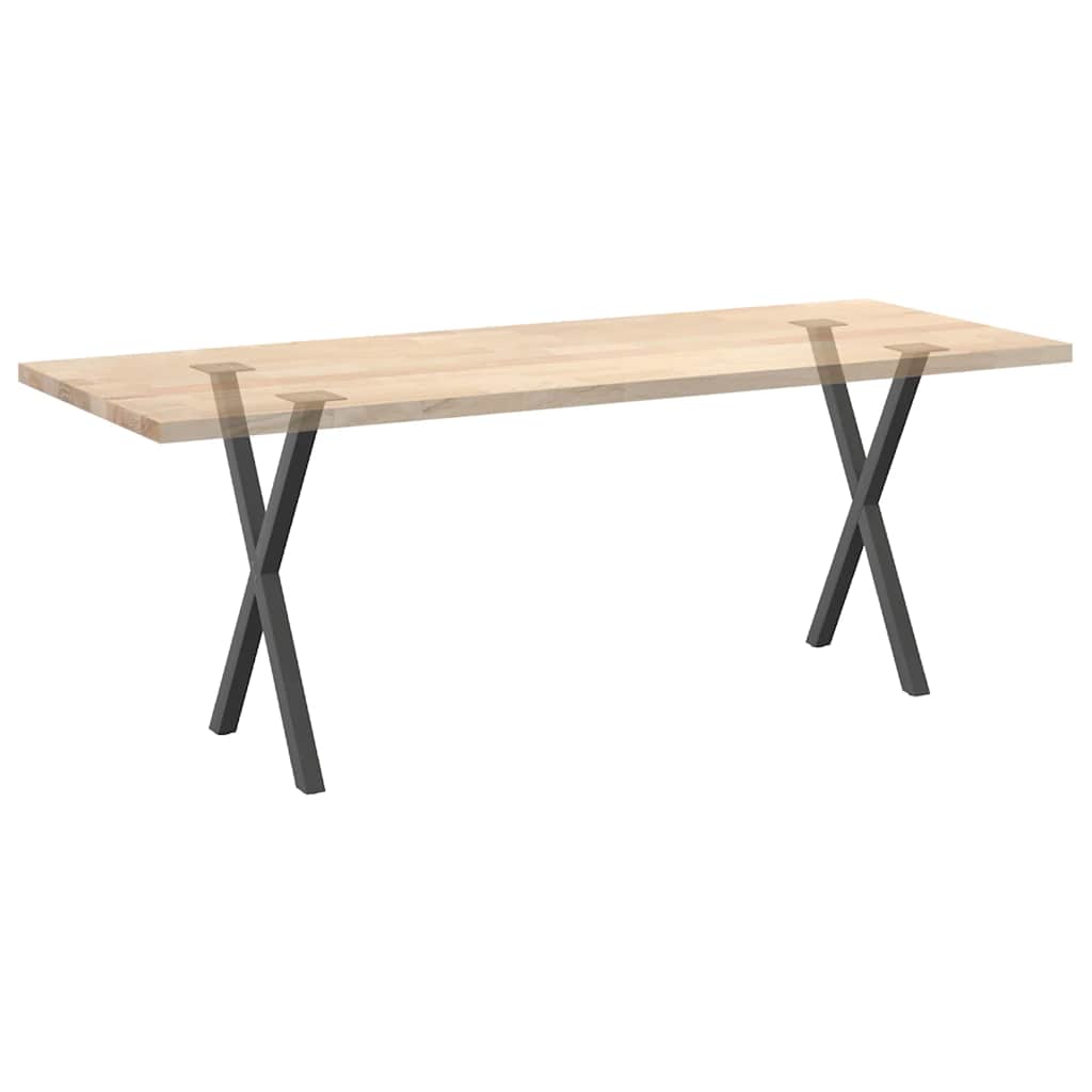 Eettafelpoten 2 st X-vormig 57x(72-73) cm staal antraciet is nu te koop bij PeponiXL, paradijselijk wonen!