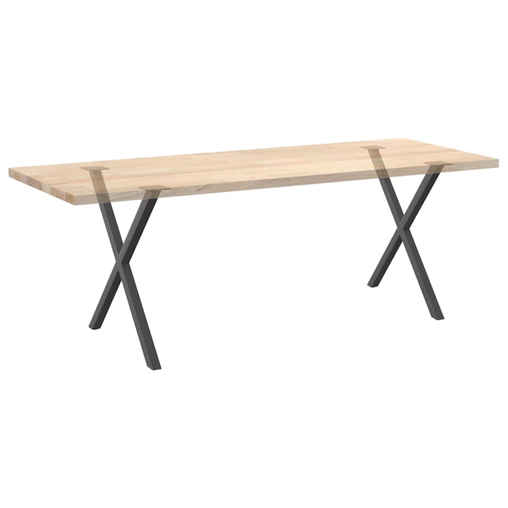 Eettafelpoten 2 st X-vormig 70x(72-73) cm staal antraciet is nu te koop bij PeponiXL, paradijselijk wonen!