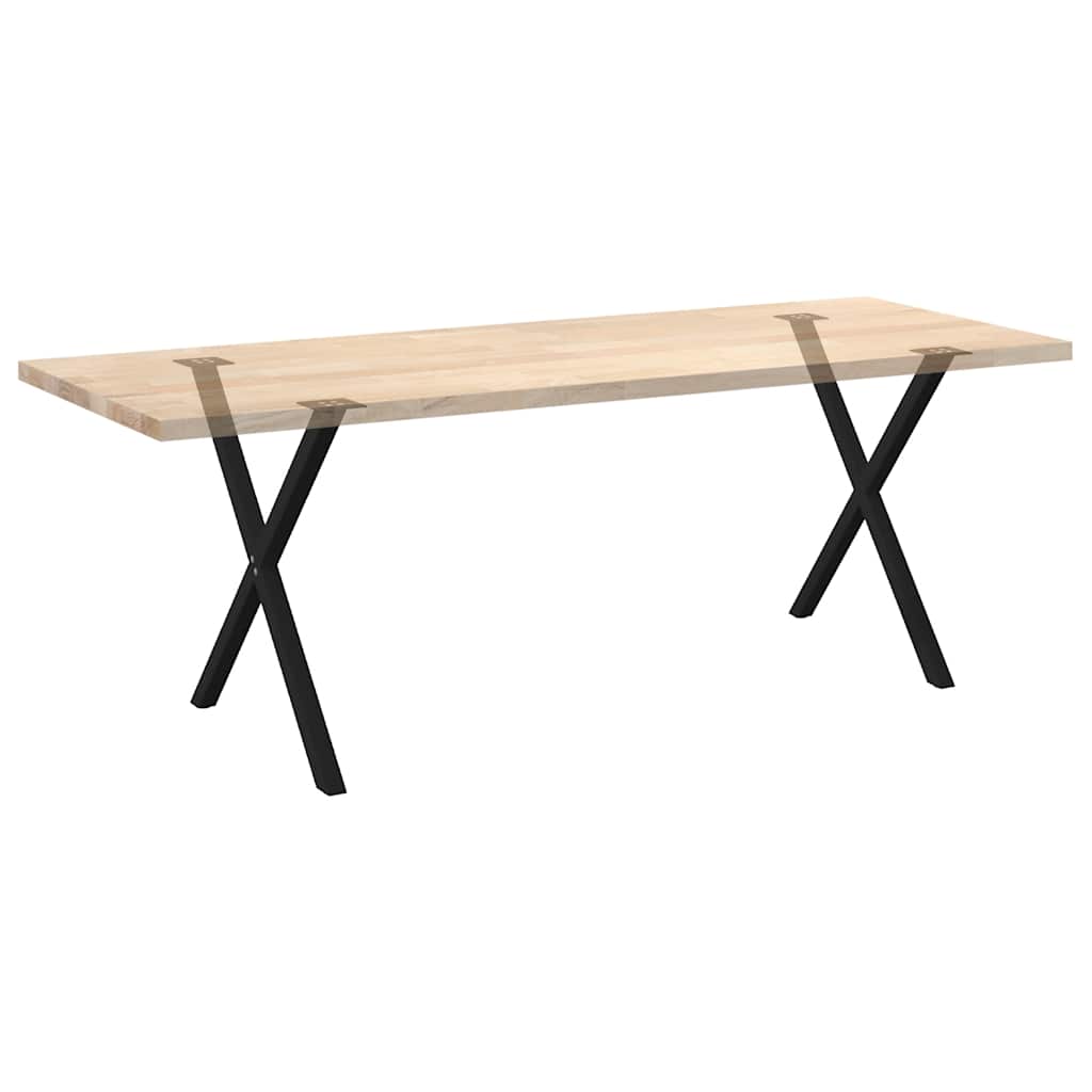 Eettafelpoten 2 st X-vormig 80x(72-73) cm staal zwart is nu te koop bij PeponiXL, paradijselijk wonen!