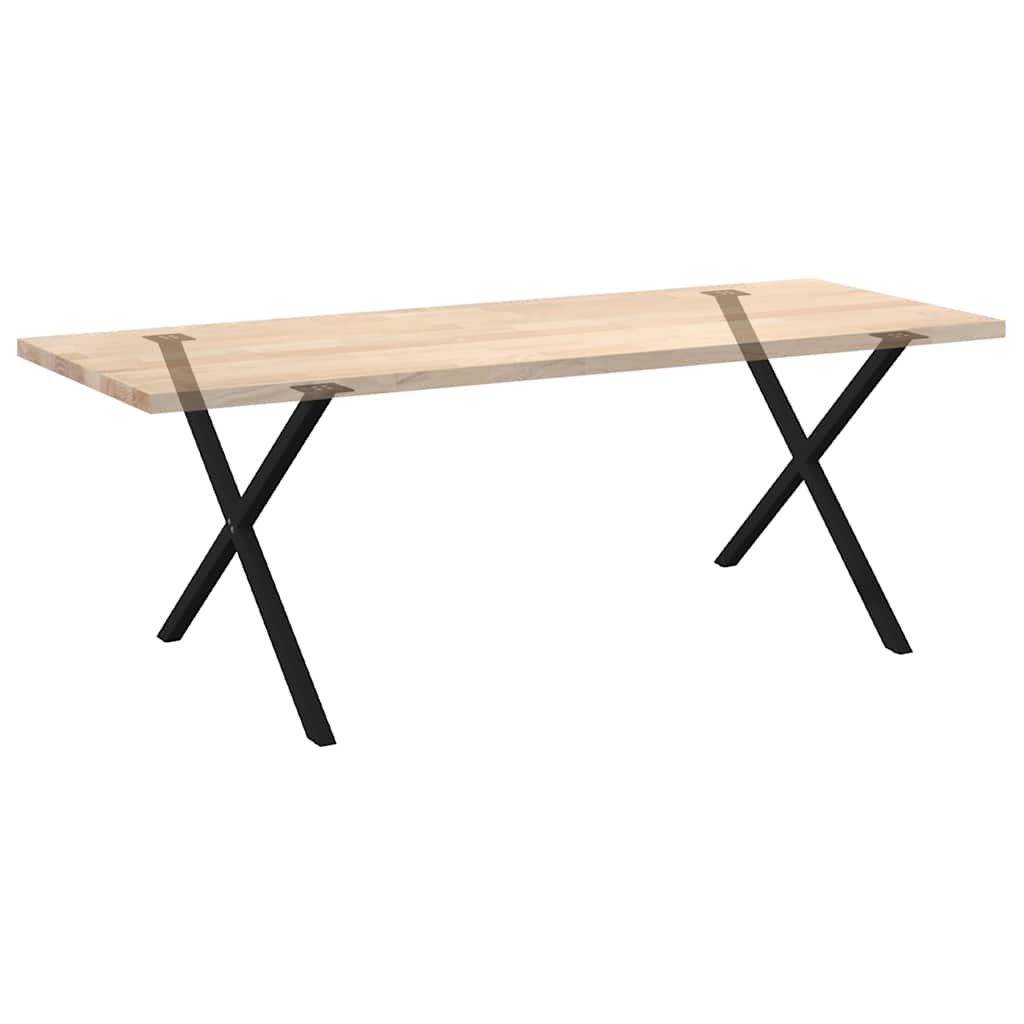 Eettafelpoten 2 st X-vormig 90x(72-73) cm staal zwart is nu te koop bij PeponiXL, paradijselijk wonen!