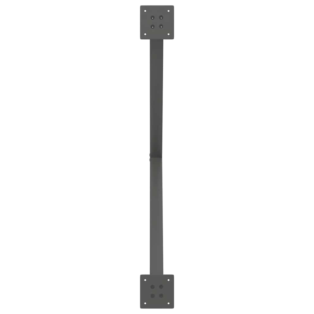 Eettafelpoten 2 st X-vormig 90x(72-73) cm staal antraciet is nu te koop bij PeponiXL, paradijselijk wonen!