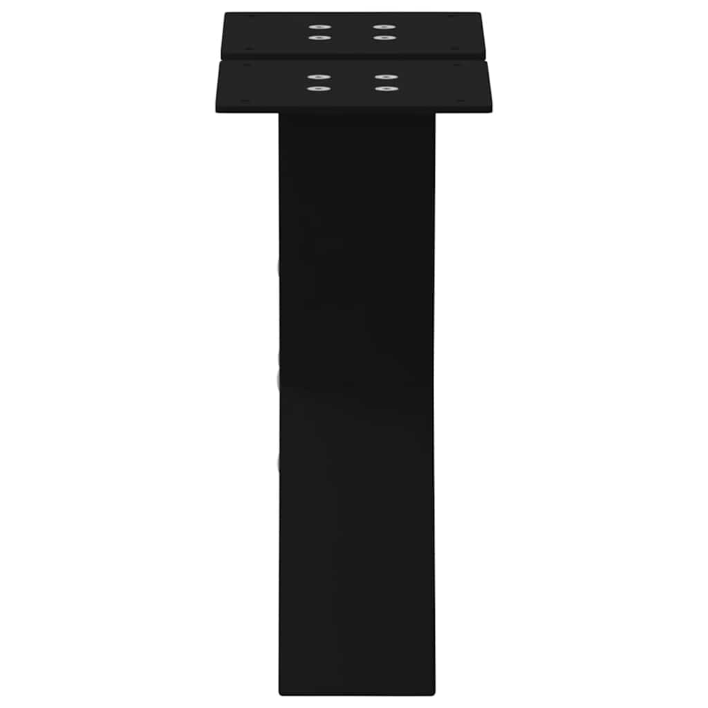 Salontafelpoten 2 st X-vormig 30x(30-31) cm staal zwart is nu te koop bij PeponiXL, paradijselijk wonen!