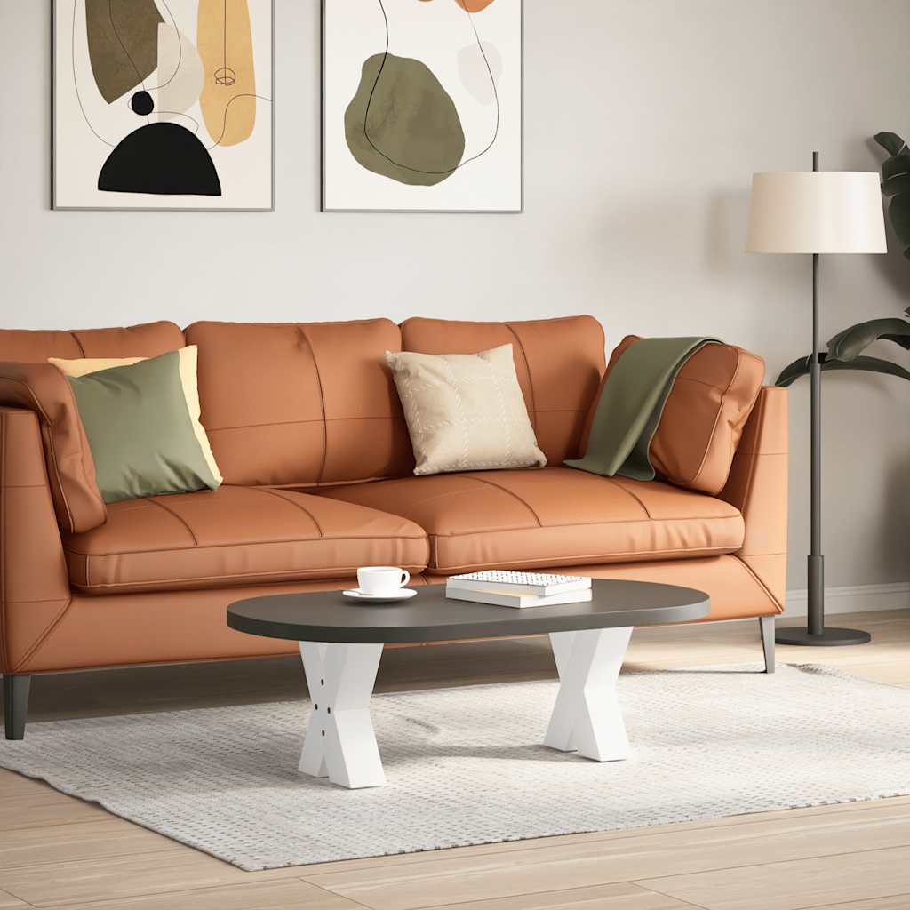 Salontafelpoten 2 st X-vormig 30x(30-31) cm staal wit is nu te koop bij PeponiXL, paradijselijk wonen!