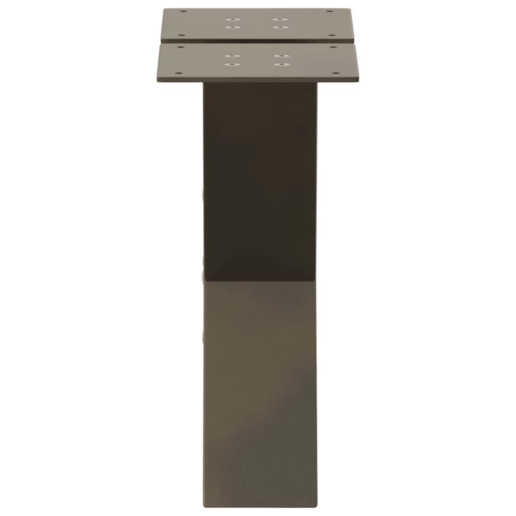 Salontafelpoten 2 st X-vormig 30x(30-31) cm staal naturel is nu te koop bij PeponiXL, paradijselijk wonen!