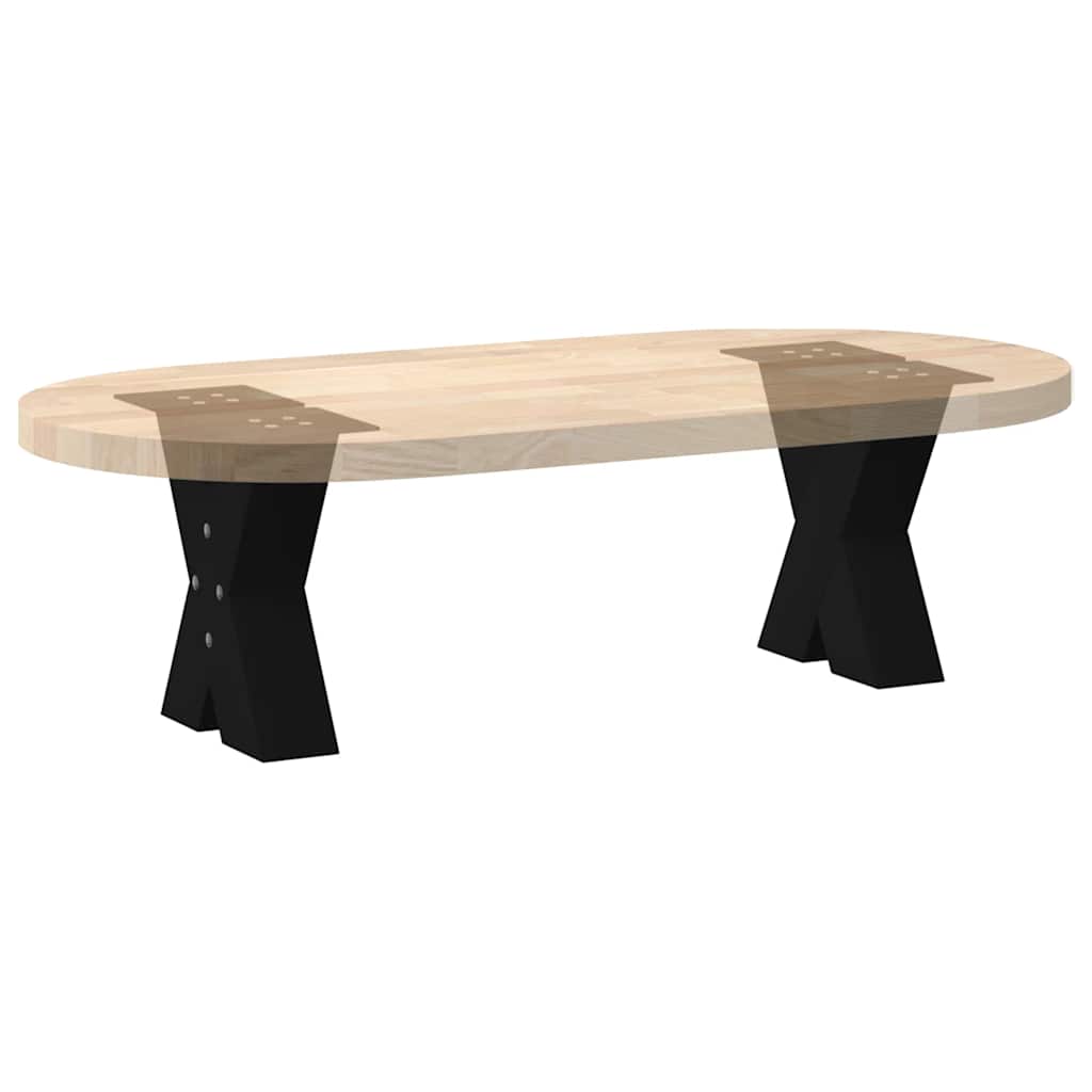 Salontafelpoten 2 st X-vormig 40x(30-31) cm staal zwart is nu te koop bij PeponiXL, paradijselijk wonen!