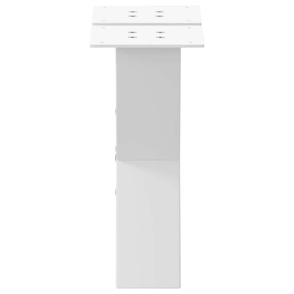 Salontafelpoten 2 st X-vormig 40x(30-31) cm staal wit is nu te koop bij PeponiXL, paradijselijk wonen!