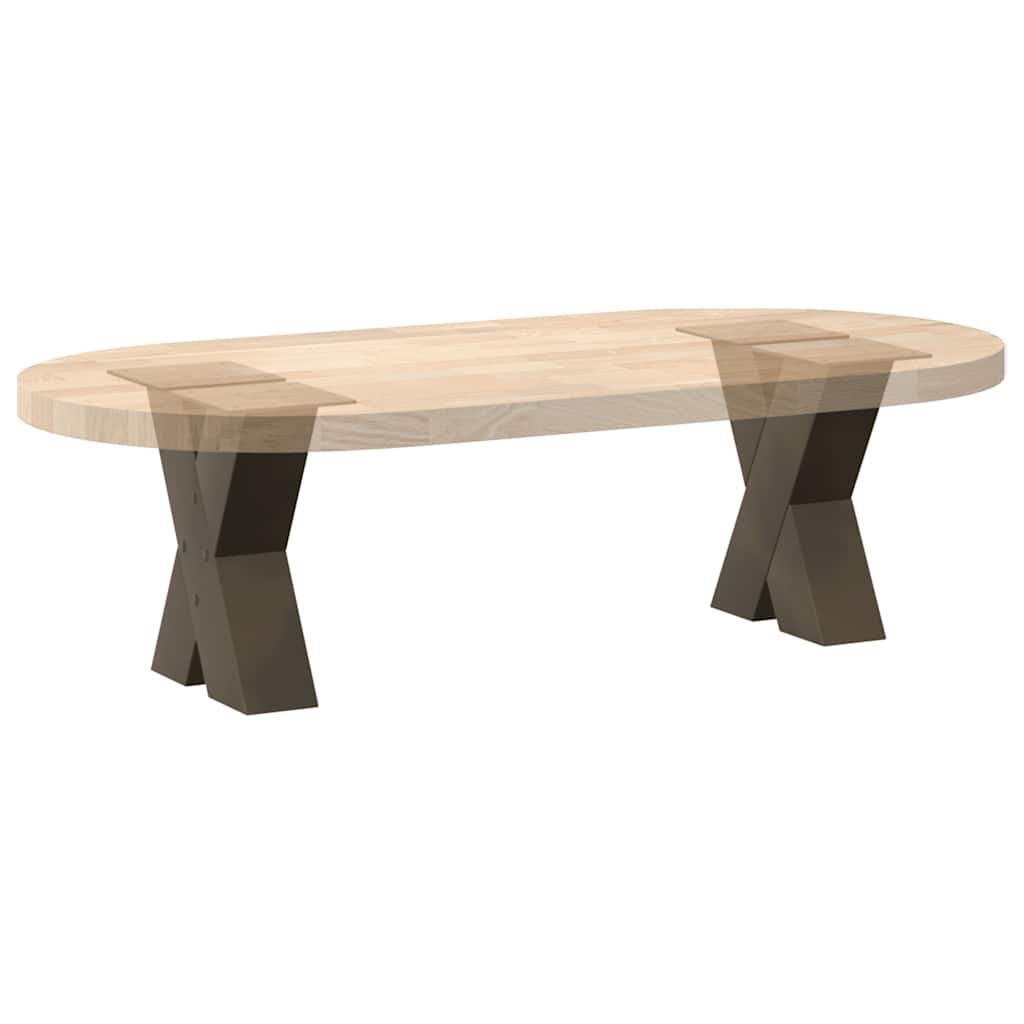 Salontafelpoten 2 st X-vormig 40x(30-31) cm staal naturel is nu te koop bij PeponiXL, paradijselijk wonen!