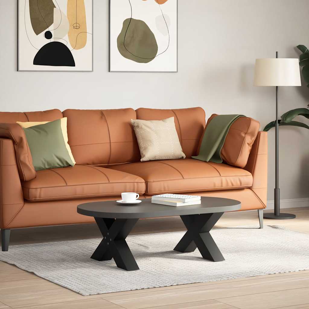 Salontafelpoten 2 st X-vormig 50x(30-31) cm staal zwart is nu te koop bij PeponiXL, paradijselijk wonen!