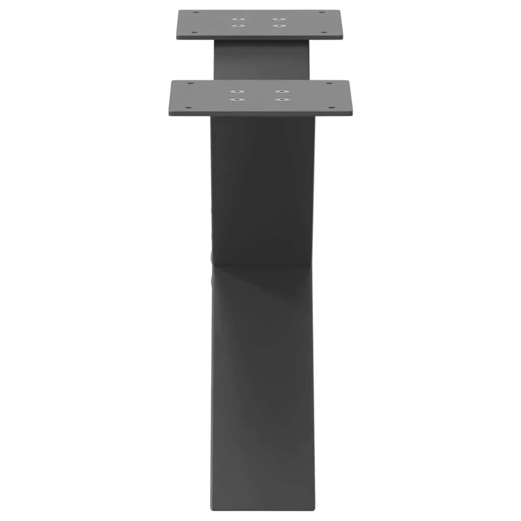 Salontafelpoten 2 st X-vormig 50x(30-31) cm staal antraciet is nu te koop bij PeponiXL, paradijselijk wonen!