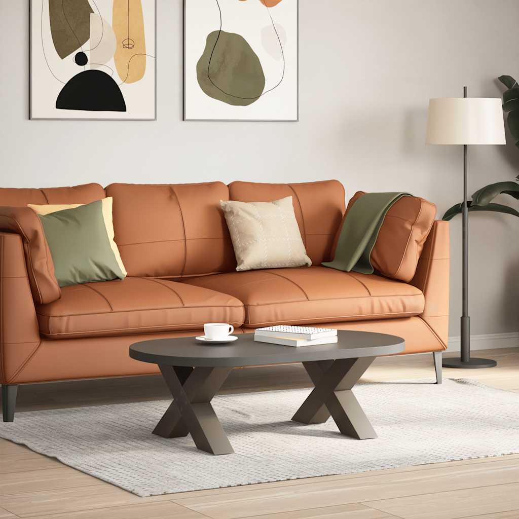 Salontafelpoten 2 st X-vormig 50x(30-31) cm staal naturel is nu te koop bij PeponiXL, paradijselijk wonen!