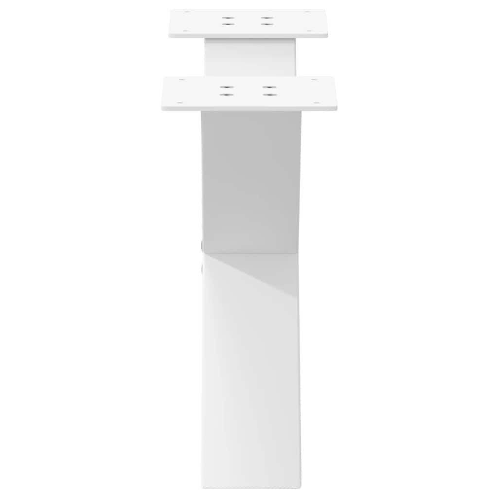 Salontafelpoten 2 st X-vormig 60x(30-31) cm staal wit is nu te koop bij PeponiXL, paradijselijk wonen!