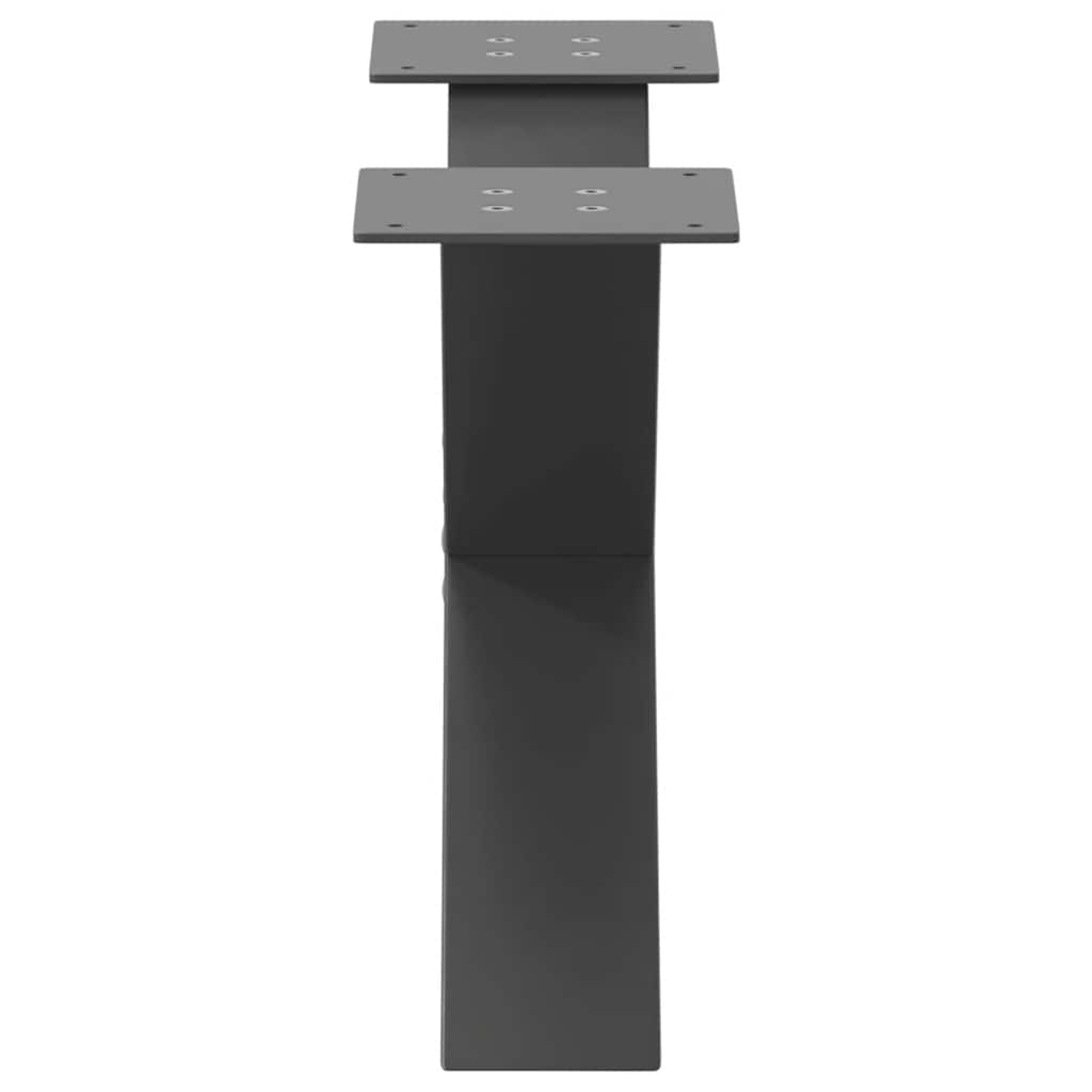 Salontafelpoten 2 st X-vormig 60x(30-31) cm staal antraciet is nu te koop bij PeponiXL, paradijselijk wonen!